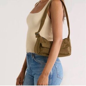 BAGGU Olive Green Shoulder Bag